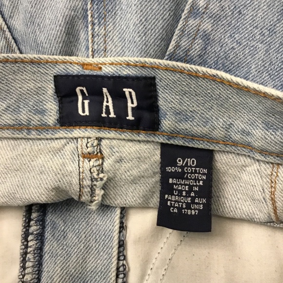 GAP Denim Y2K High Waist Light Wash Mini Skirt Size 9/10 - Picture 4 of 13
